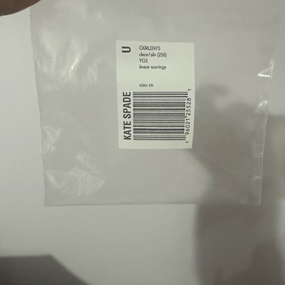 Kate Spade Silver Linear Earrings - Picture 4 of 4